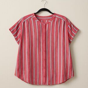 Universal Thread Striped Button-Up Blouse | XXL | Gently Used